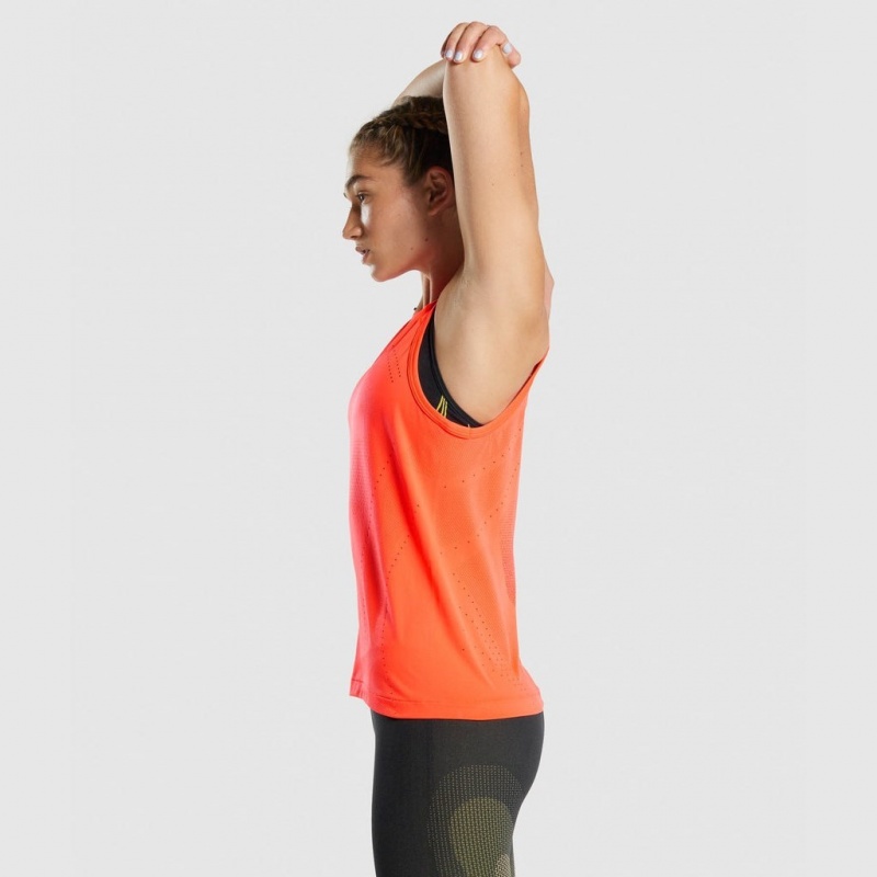 Chaleco Gymshark Apex Seamless Naranjas | 84TSJUCQZ