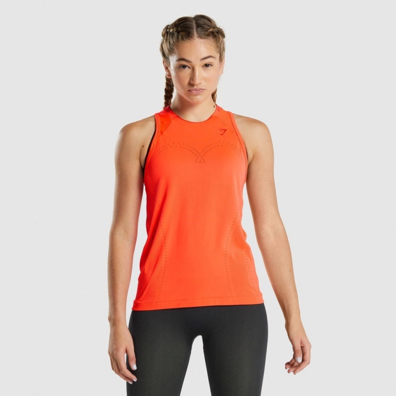 Chaleco Gymshark Apex Seamless Naranjas | 84TSJUCQZ