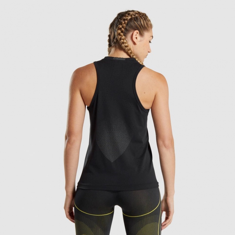 Chaleco Gymshark Apex Seamless Negras | 51UNDAYSJ