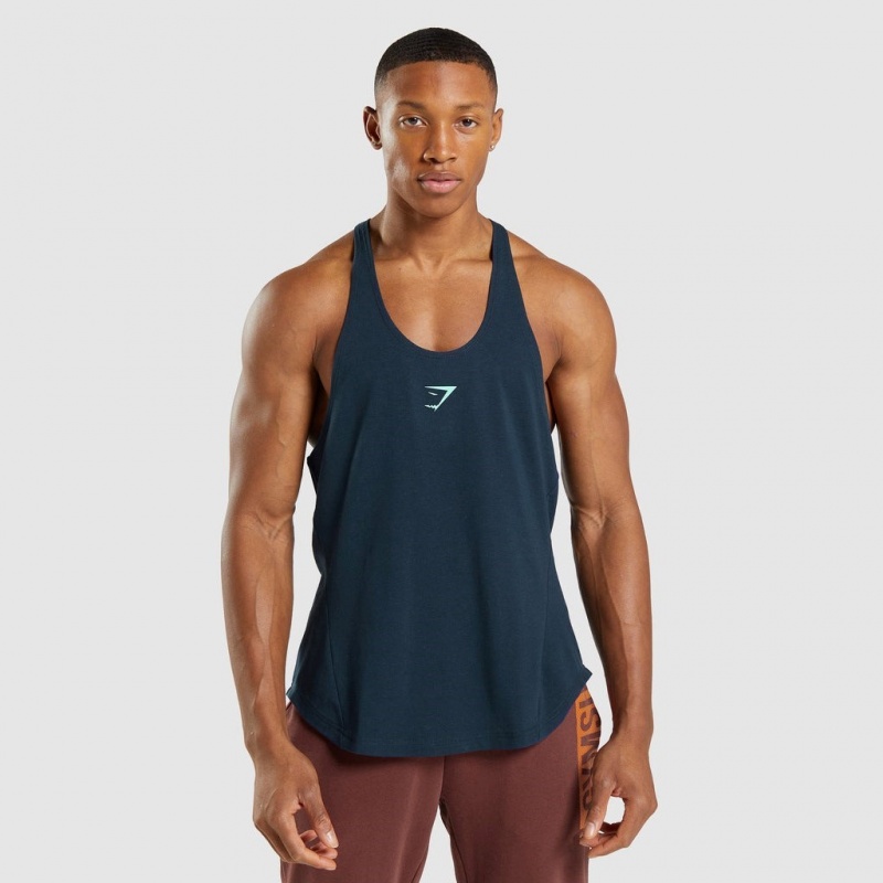 Chaleco Gymshark Bold Stringer Azul Marino | 78AKOXRTY