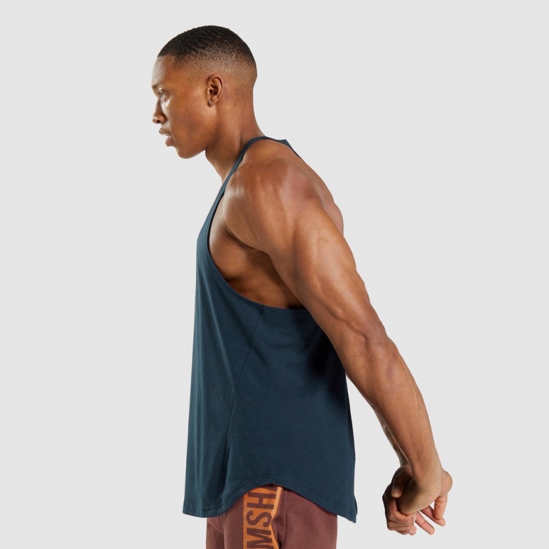 Chaleco Gymshark Bold Stringer Azul Marino | 78AKOXRTY