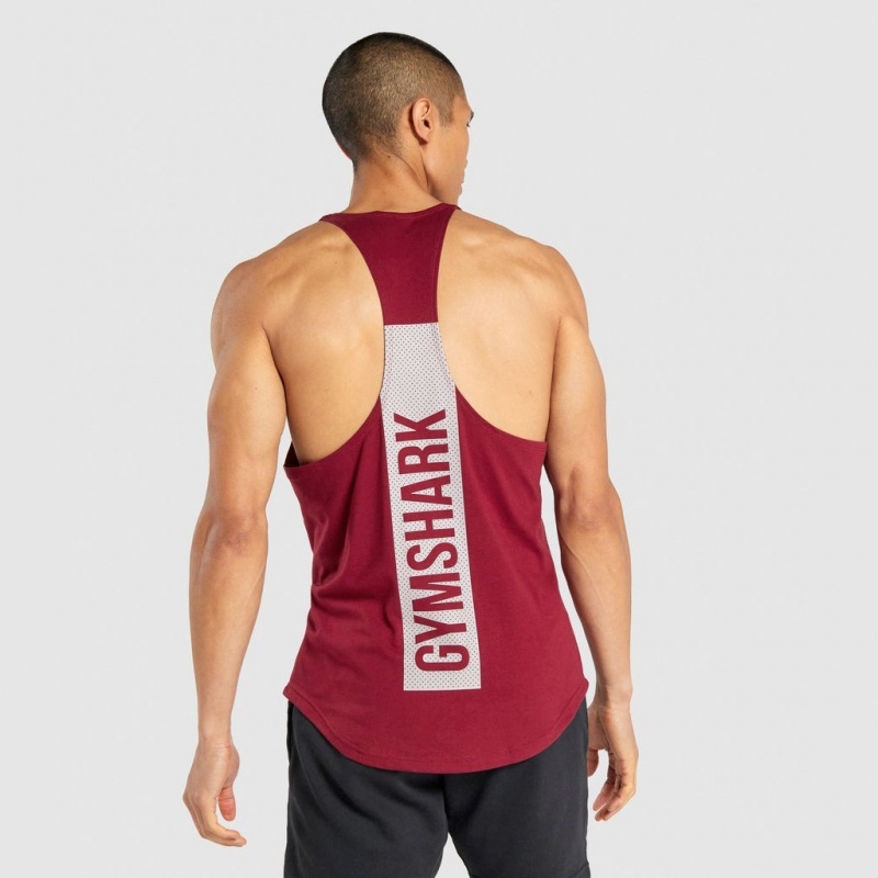 Chaleco Gymshark Bold Stringer Burdeos | 48FQJYUMH