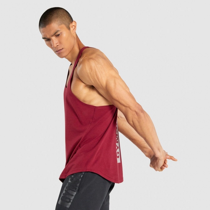 Chaleco Gymshark Bold Stringer Burdeos | 48FQJYUMH