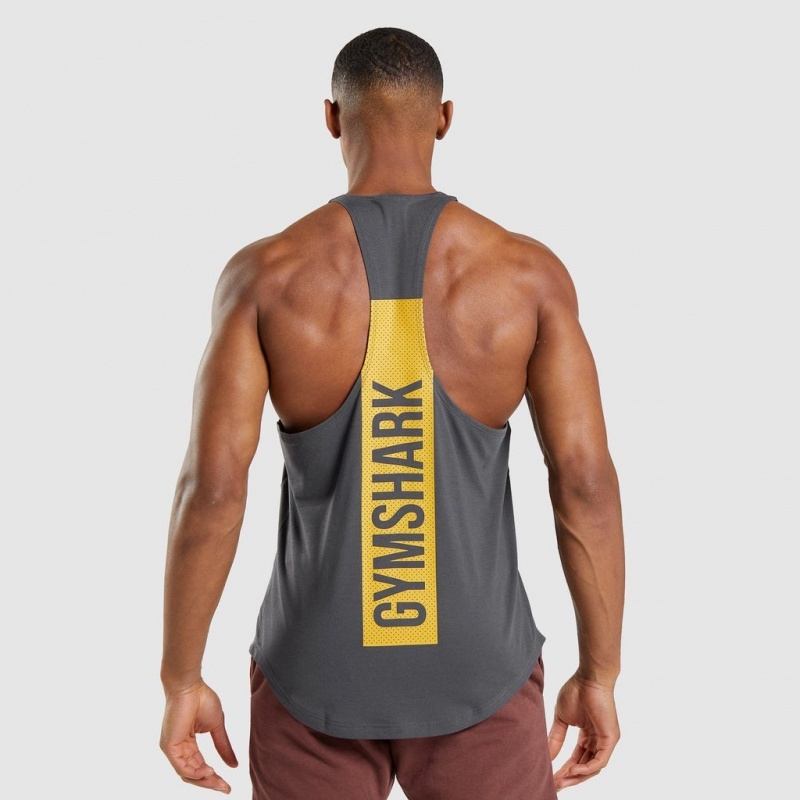 Chaleco Gymshark Bold Stringer Gris | 32VAFYCHL