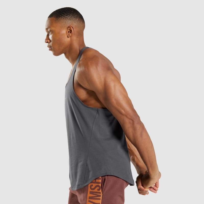 Chaleco Gymshark Bold Stringer Gris | 32VAFYCHL
