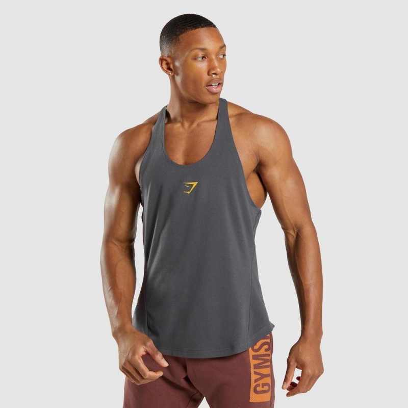 Chaleco Gymshark Bold Stringer Gris | 32VAFYCHL