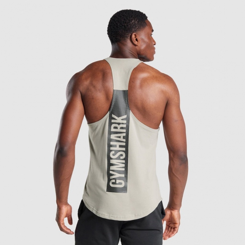 Chaleco Gymshark Bold Stringer Gris | 54GHCUTBS