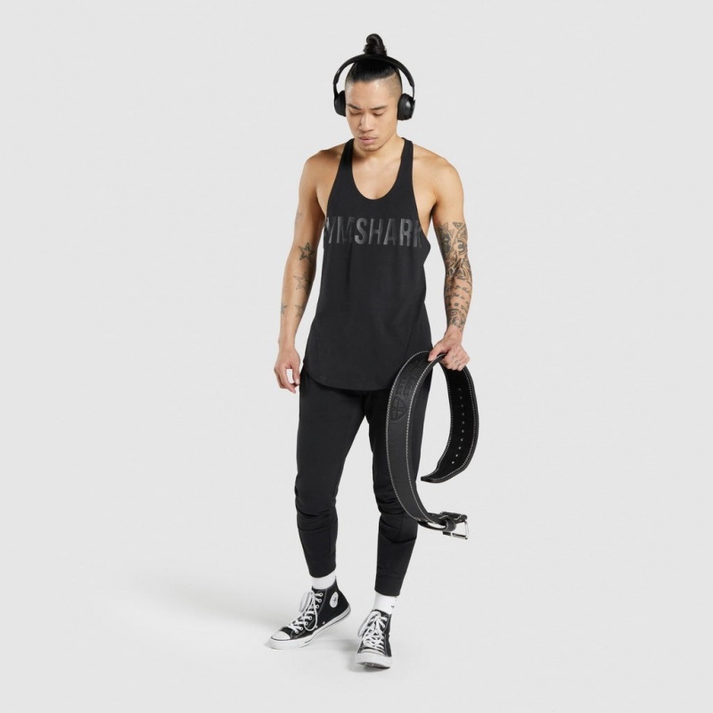Chaleco Gymshark Bold Stringer Negras Negras | 05JKBZTQA