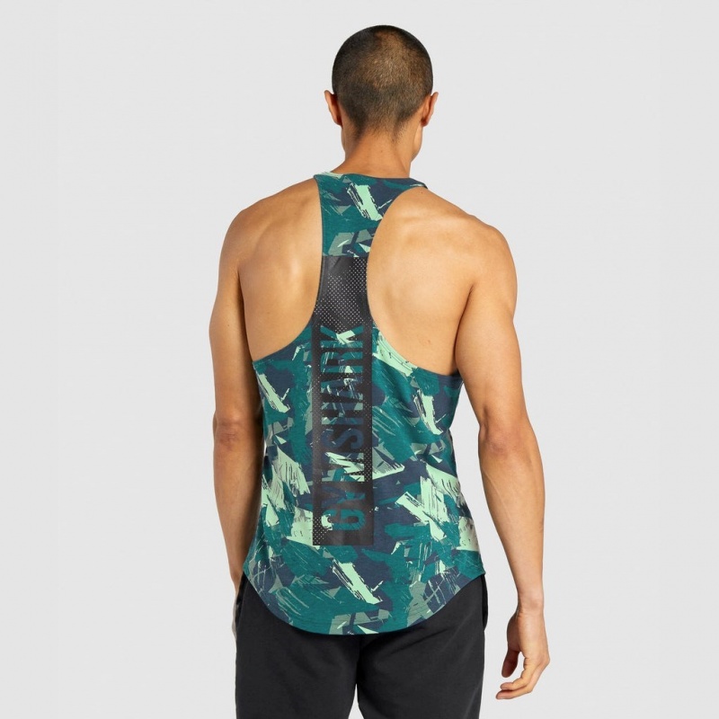 Chaleco Gymshark Bold Stringer Verde | 43GTVOCUL