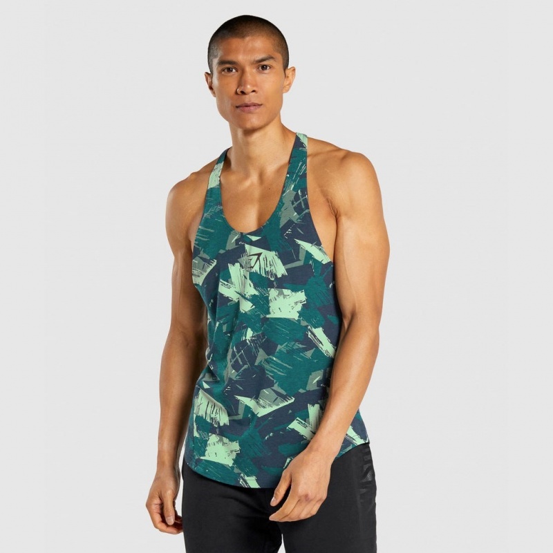 Chaleco Gymshark Bold Stringer Verde | 43GTVOCUL