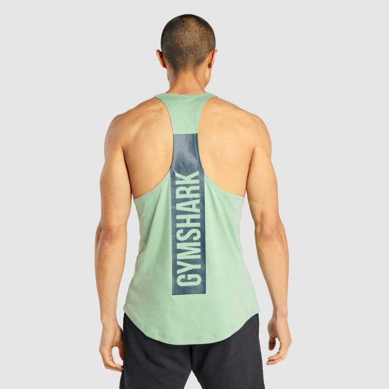 Chaleco Gymshark Bold Stringer Verde | 73SOMXQFL