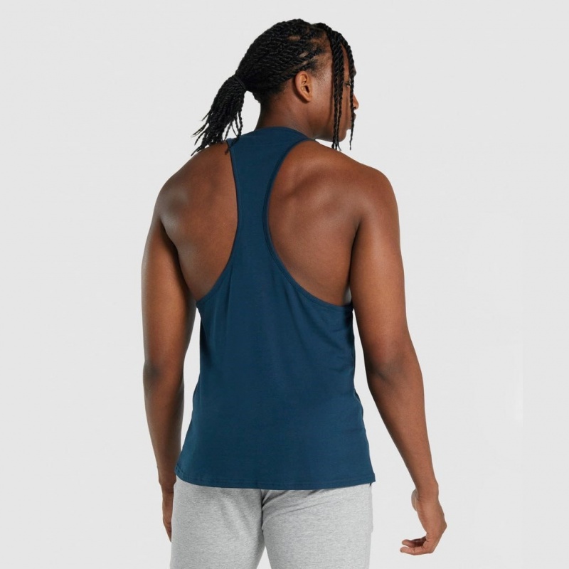 Chaleco Gymshark Critical 2.0 Stringer Azul Marino | 63LMYXRPC