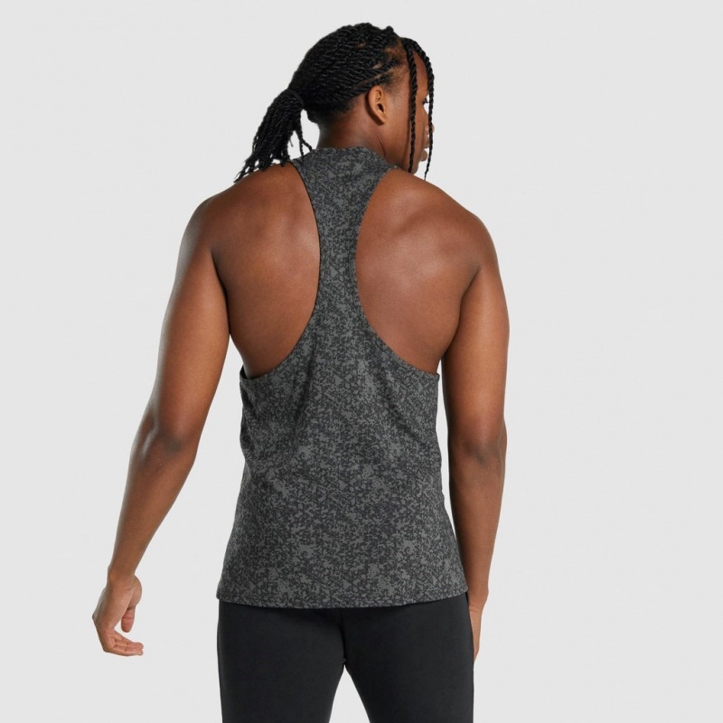 Chaleco Gymshark Critical 2.0 Stringer Charcoal Print | 04KTIPFOB