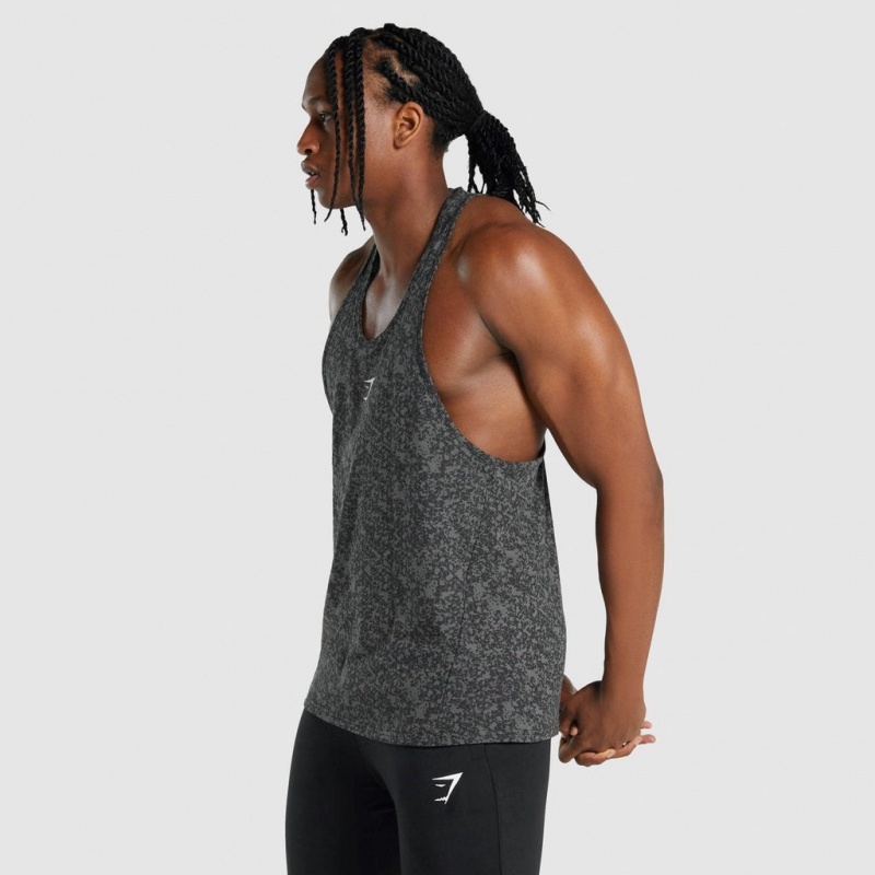 Chaleco Gymshark Critical 2.0 Stringer Charcoal Print | 04KTIPFOB