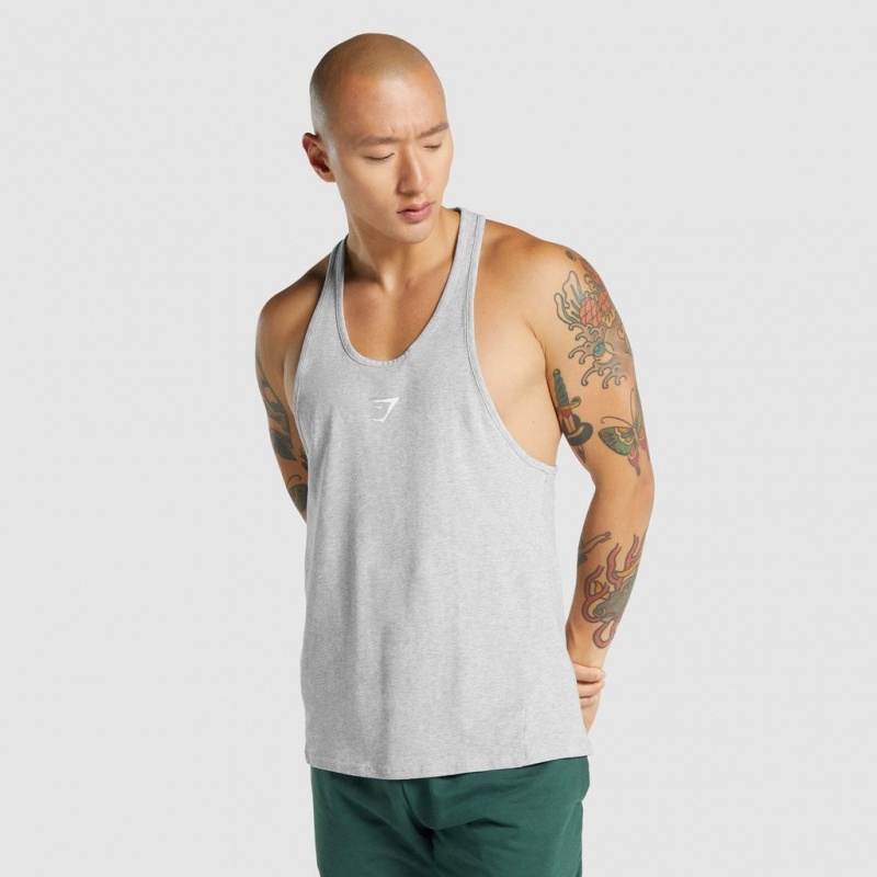 Chaleco Gymshark Critical 2.0 Stringer Gris Claro | 75WZFSHAJ