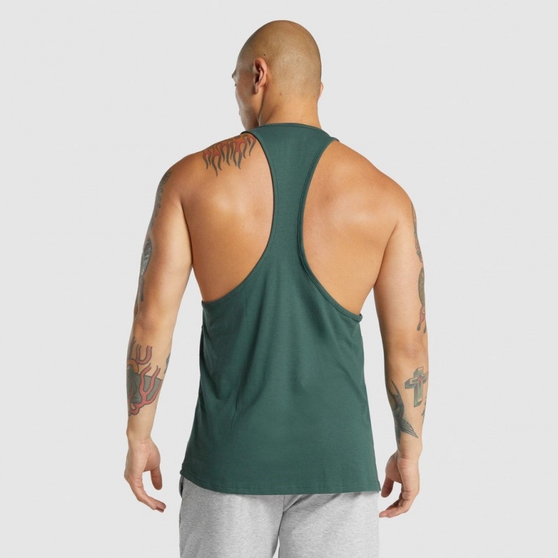Chaleco Gymshark Critical 2.0 Stringer Verde Oscuro | 70WZNOPHJ