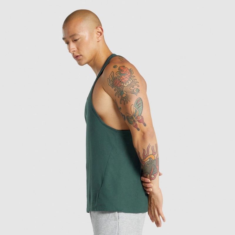 Chaleco Gymshark Critical 2.0 Stringer Verde Oscuro | 70WZNOPHJ