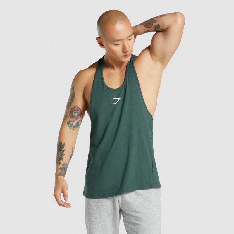 Chaleco Gymshark Critical 2.0 Stringer Verde Oscuro | 70WZNOPHJ