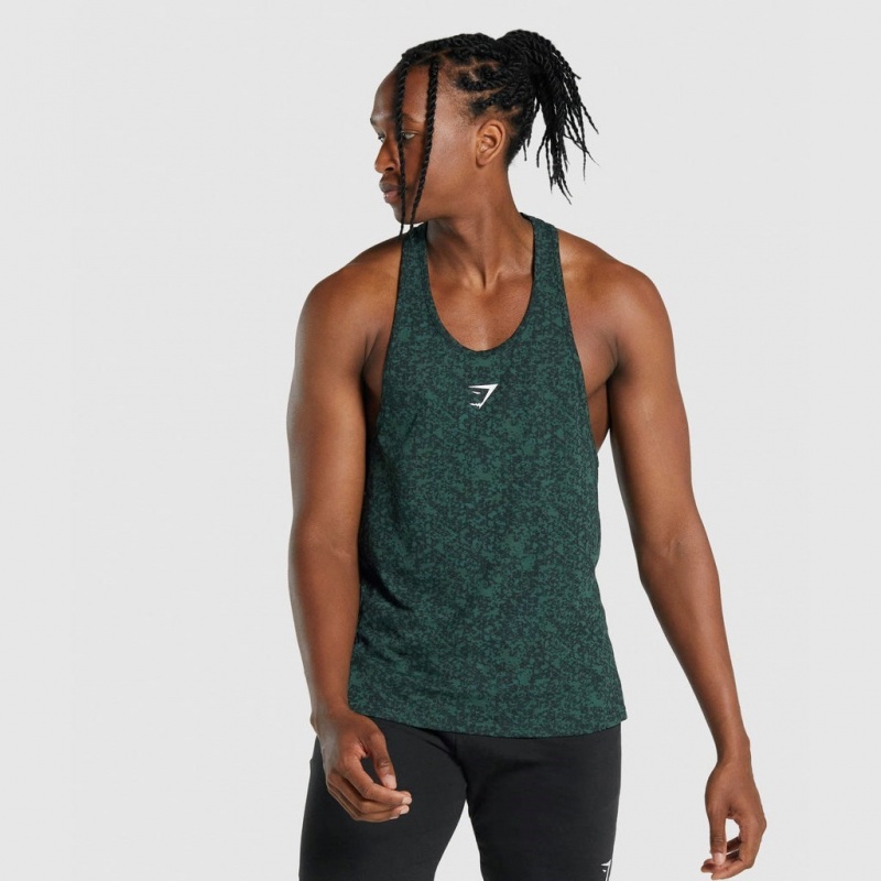 Chaleco Gymshark Critical 2.0 Stringer Verde Oscuro | 78CRUELAB