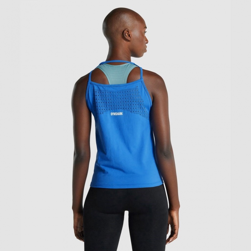 Chaleco Gymshark Energy Seamless Loose Azules | 03UJLASBK