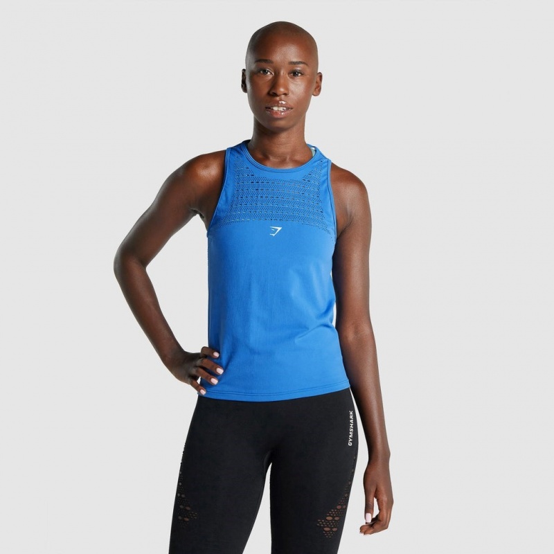 Chaleco Gymshark Energy Seamless Loose Azules | 03UJLASBK