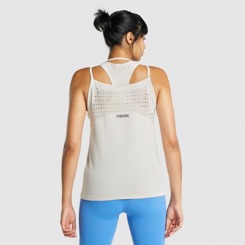 Chaleco Gymshark Energy Seamless Loose Creme | 49YPLEAZD