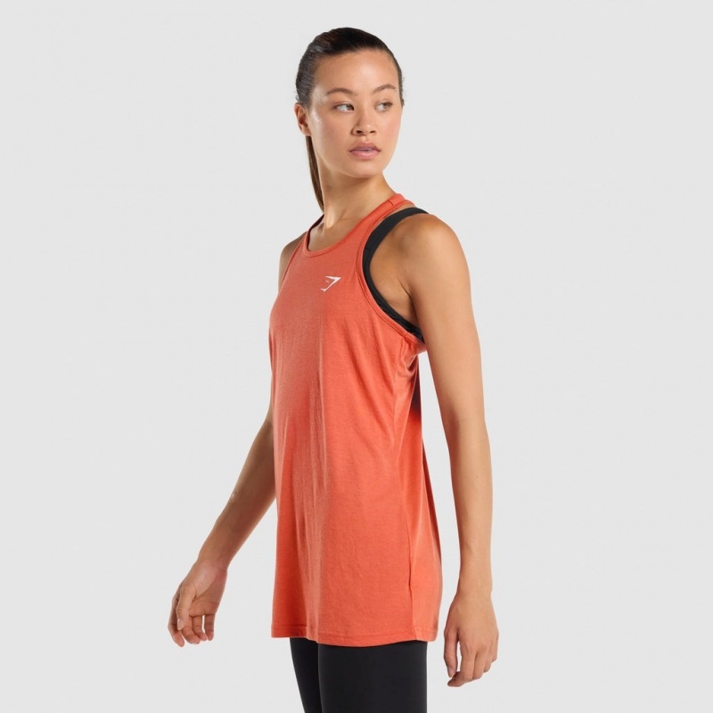 Chaleco Gymshark Entrenamiento Oversized Naranjas | 96YTKFSOB