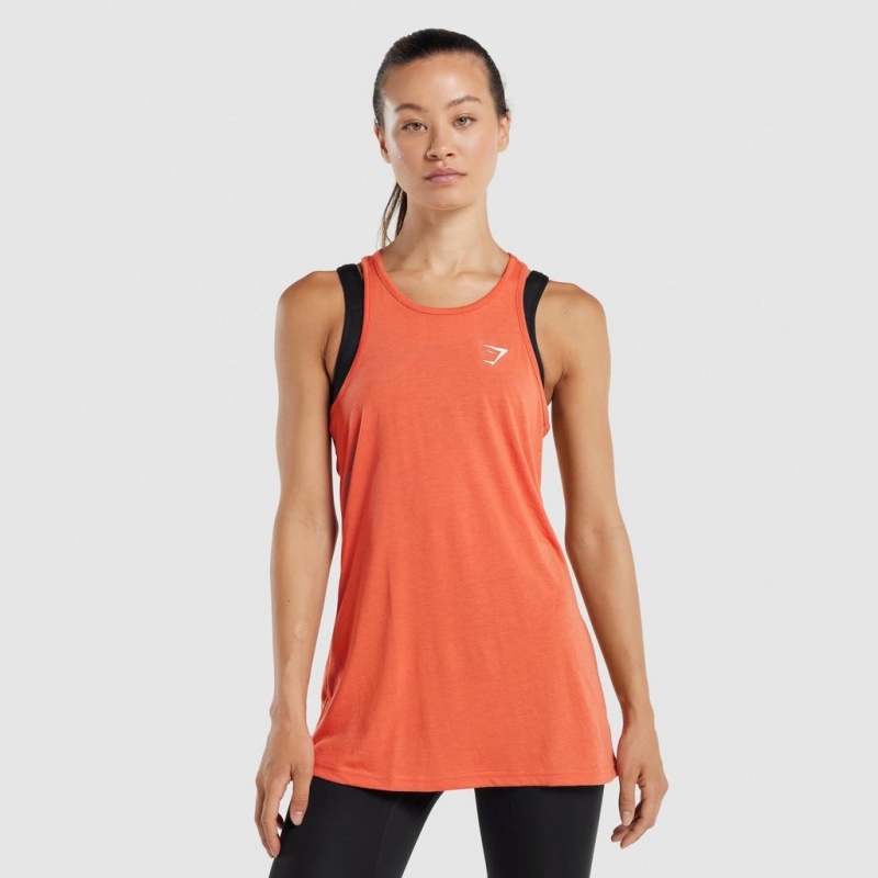 Chaleco Gymshark Entrenamiento Oversized Naranjas | 96YTKFSOB