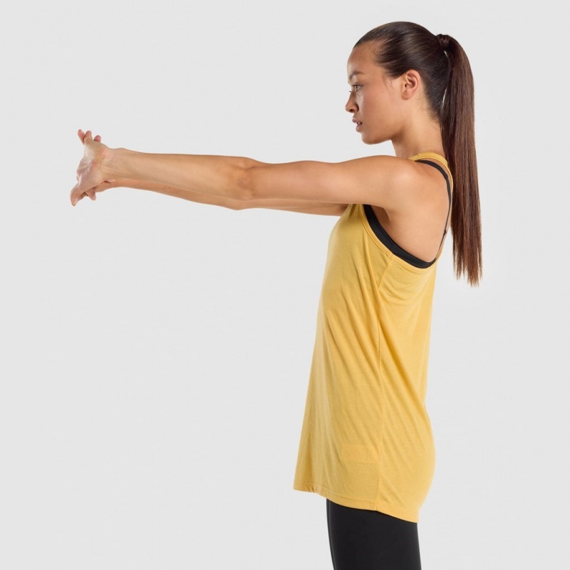 Chaleco Gymshark Entrenamiento Oversized Amarillo | 90EIJCHNY