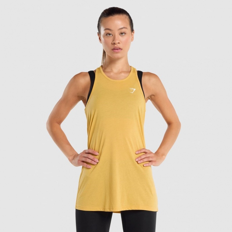 Chaleco Gymshark Entrenamiento Oversized Amarillo | 90EIJCHNY