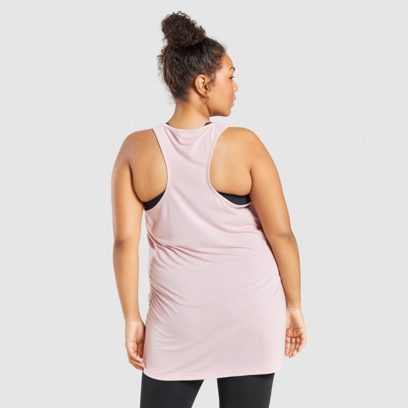 Chaleco Gymshark Entrenamiento Oversized Rosas Claro | 20TRWIZOU