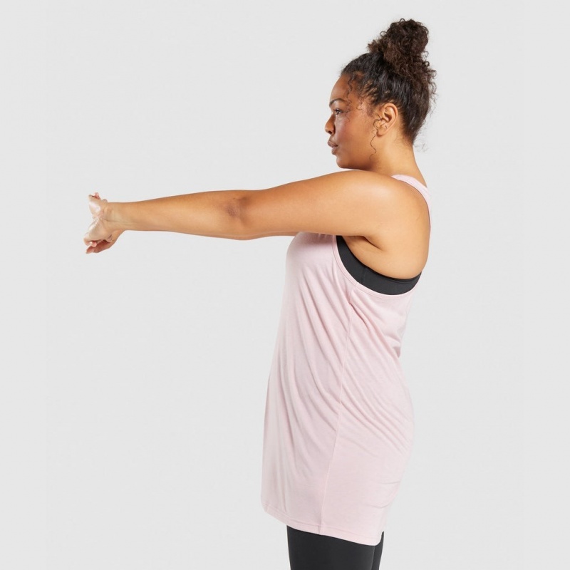 Chaleco Gymshark Entrenamiento Oversized Rosas Claro | 20TRWIZOU