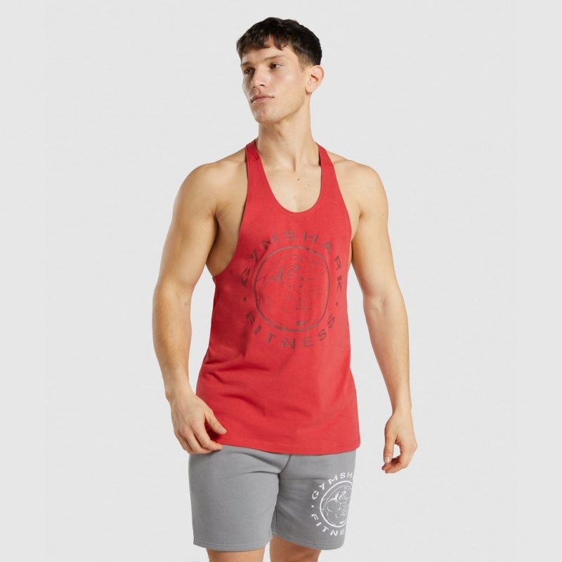 Chaleco Gymshark Legacy Stringer Rojas | 60DGKXIUV