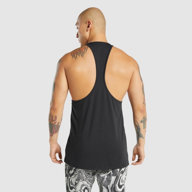 Chaleco Gymshark Pre-Workout Stringer Negras | 79HWZYMEL