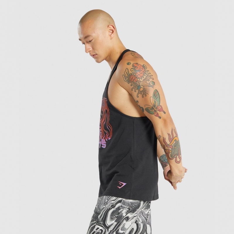 Chaleco Gymshark Pre-Workout Stringer Negras | 79HWZYMEL