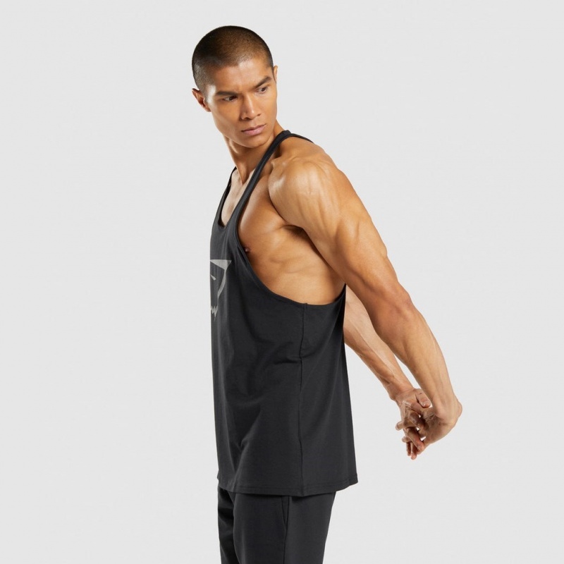 Chaleco Gymshark Sharkhead Infill Stringer Negras | 90VKXPLZJ