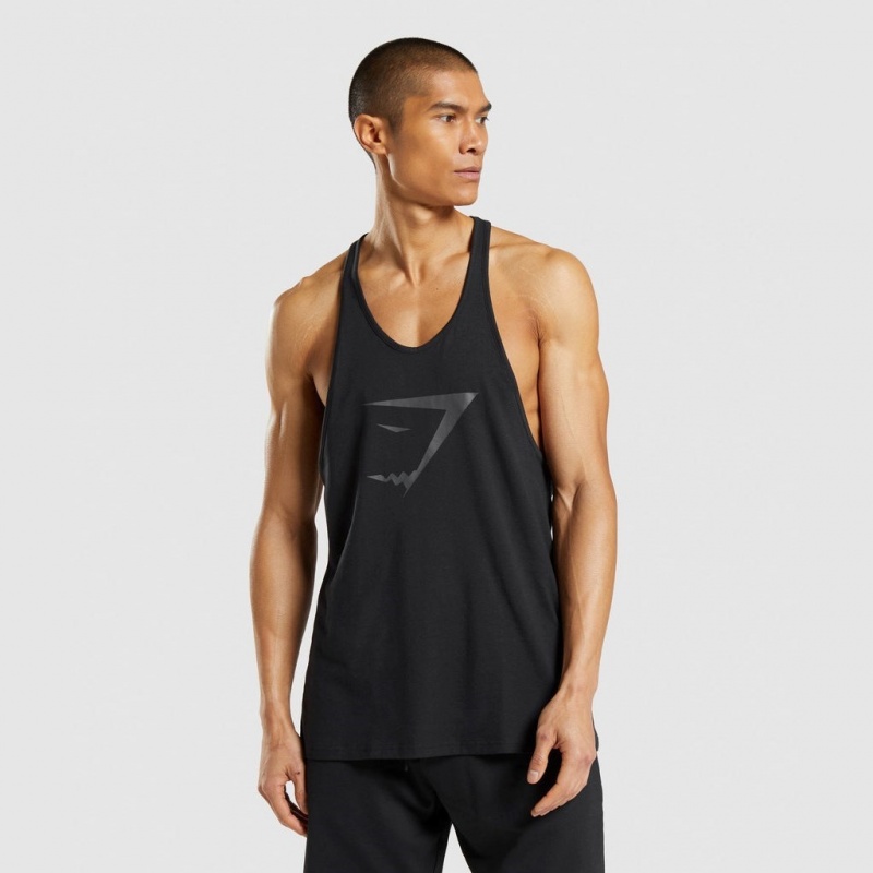 Chaleco Gymshark Sharkhead Infill Stringer Negras | 90VKXPLZJ