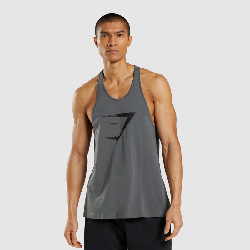 Chaleco Gymshark Sharkhead Infill Stringer Charcoal | 56EBIFDSJ