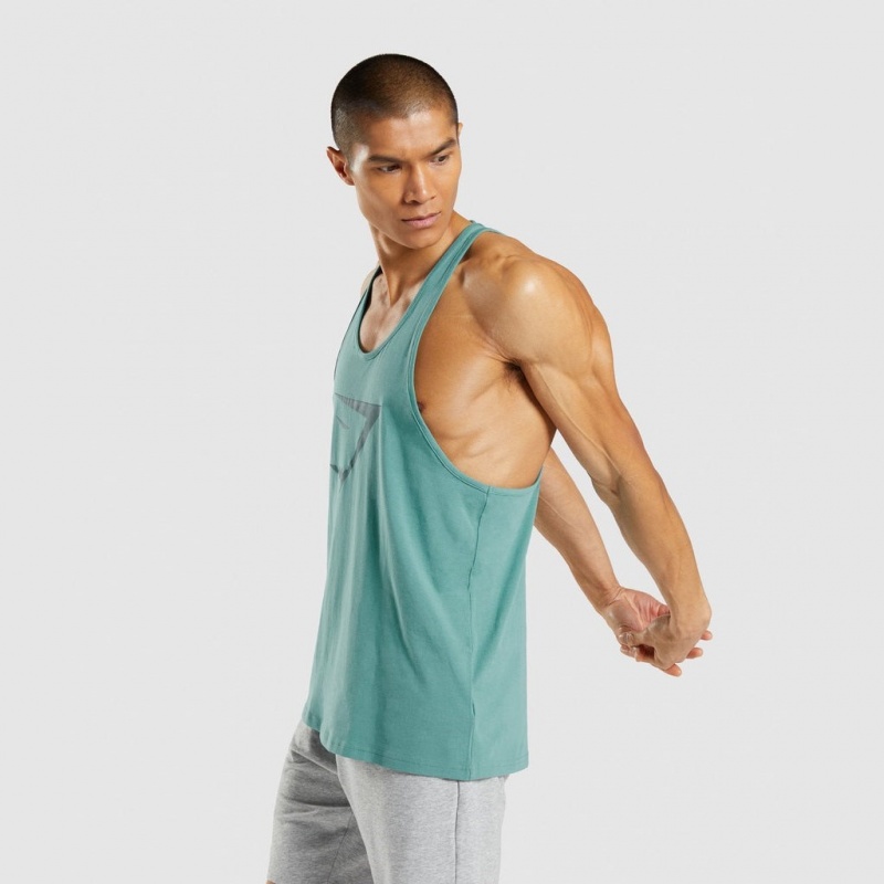 Chaleco Gymshark Sharkhead Infill Stringer Teal | 98HEBLOFP