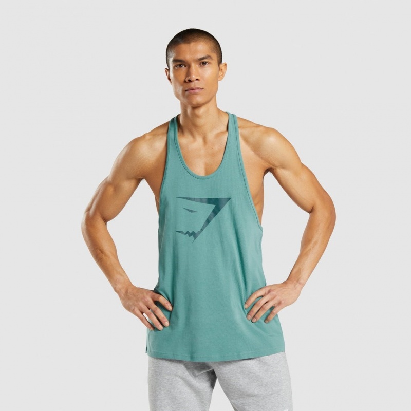 Chaleco Gymshark Sharkhead Infill Stringer Teal | 98HEBLOFP