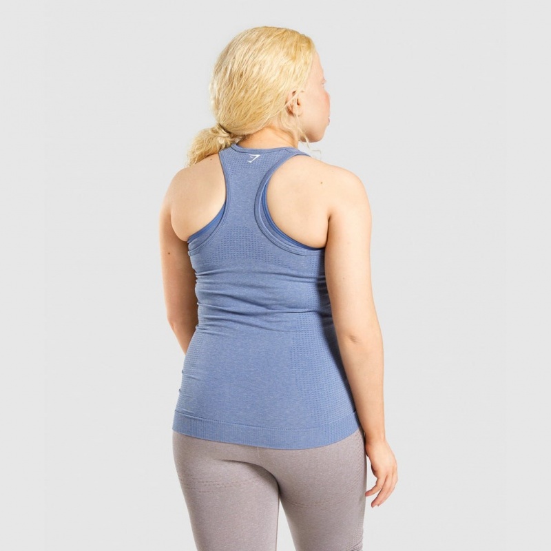 Chaleco Gymshark Vital Seamless 2.0 Azules | 47BPRWFOD