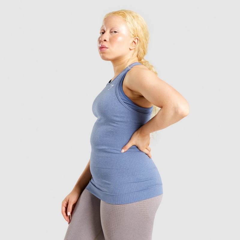 Chaleco Gymshark Vital Seamless 2.0 Azules | 47BPRWFOD