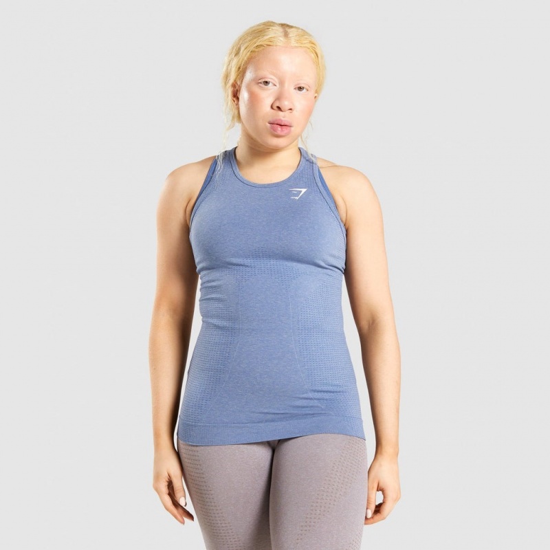 Chaleco Gymshark Vital Seamless 2.0 Azules | 47BPRWFOD