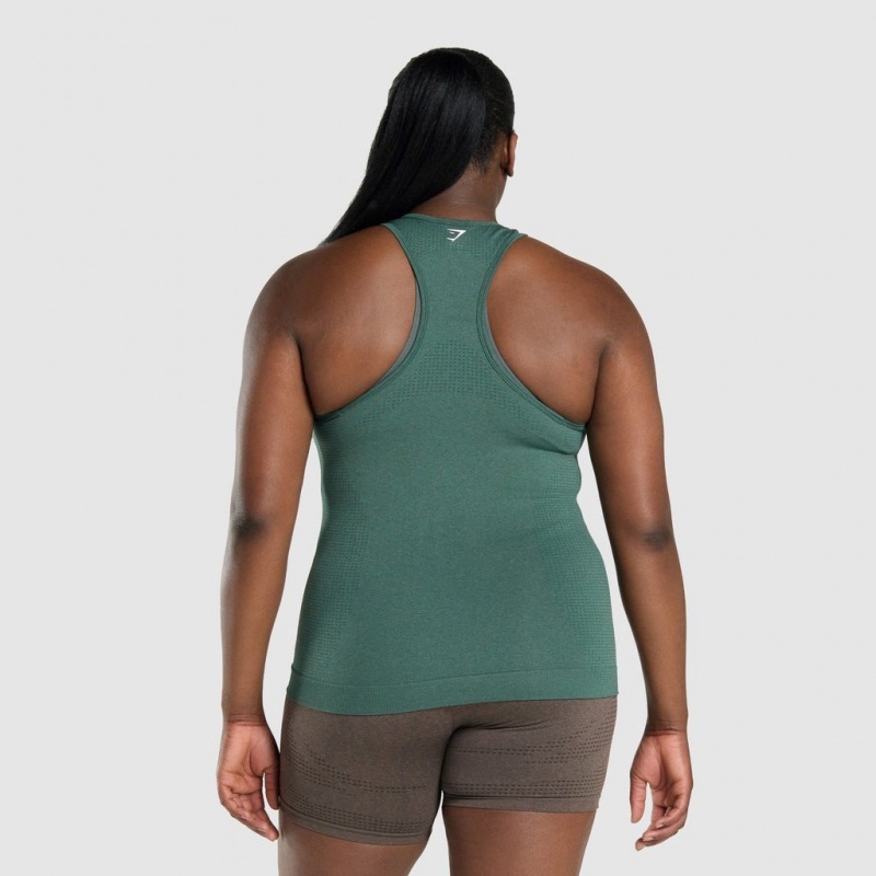 Chaleco Gymshark Vital Seamless 2.0 Verde Oscuro | 65RMUFEYK