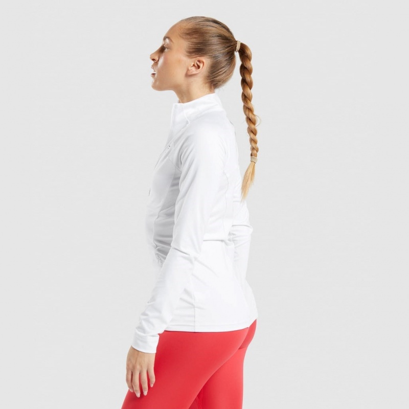 Chaquetas Gymshark Entrenamiento Blancas | 43LJVRNFX