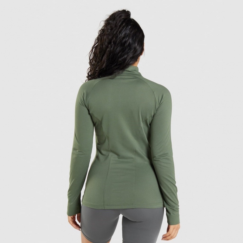 Chaquetas Gymshark Entrenamiento Verde Oliva | 91AQXGYJZ