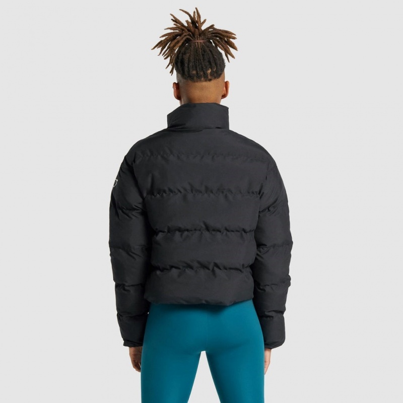 Chaquetas Gymshark Puffer Negras | 98ARNPCXY