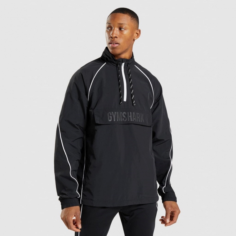 Chaquetas Gymshark Recess Ligeros Negras Blancas | 27UYMHNTE