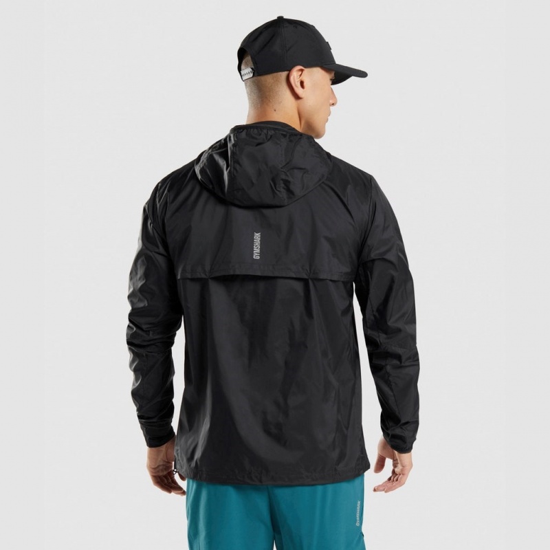 Chaquetas Gymshark Speed Negras | 53MZIBQRN