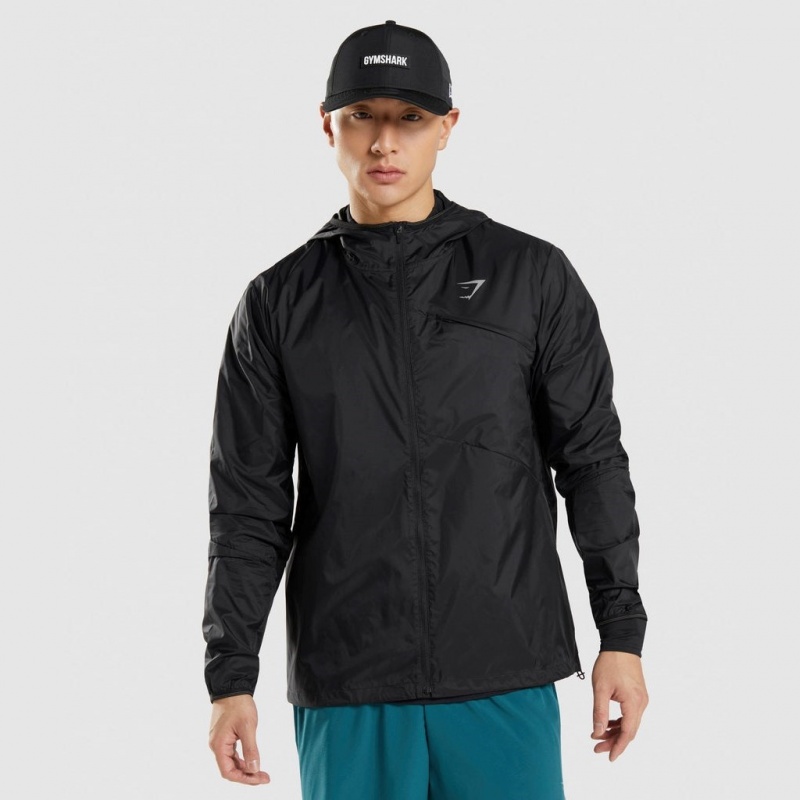 Chaquetas Gymshark Speed Negras | 53MZIBQRN